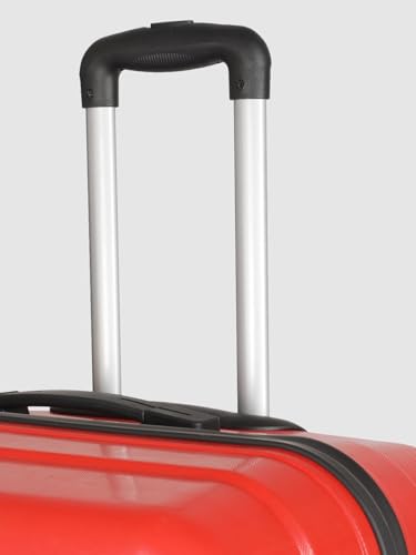 Image of Teakwood 76 CM Unisex Trolley Bag for Travel, Hard Cabin Trolley Large Travel Suitcase Bag, Lock System 360 Degree 8 Rotating Wheels (76 CM, RED)