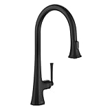 KRAUS Savan 2-Function Single Handle Pull Down Kitchen Faucet in Matte Black, KPF-4104MB