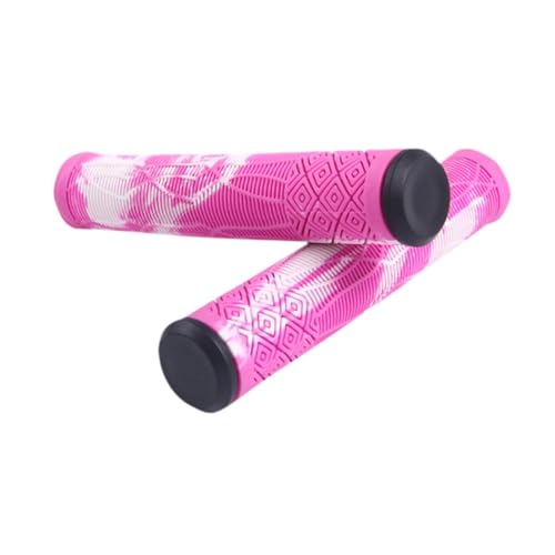 自転車ハンドルバーグリップ2個、マウンテンロードバイク用の快適な滑り止め交換品、長さ6.37インチ、直径0.88インチ、ホワイト