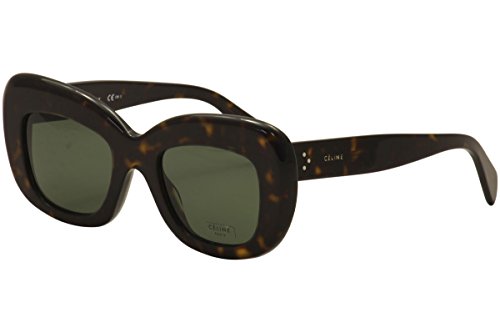 Celine Women's CL41432S-086 Sunglasses, Havana Oscuro, 52/23/150