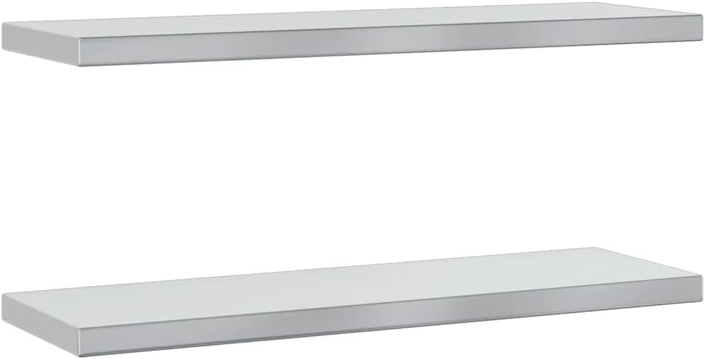 Silver Stainless Wall Shelves
