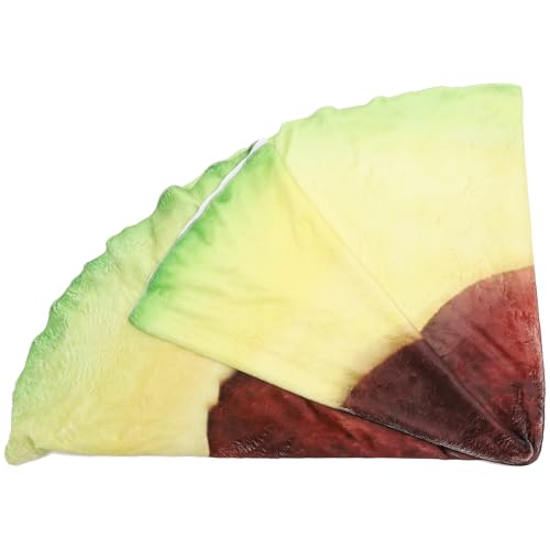 HOLIDYOYO Manta de Aguacate Suave y Grande Diseño Creativo Forma de Fruta Manta Divertida para Sofá y Oficina para Siestas y Camping Cobertor Cómodo y Original para Hogar