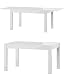 Produktbild Furniture24 Tisch ausziehbar JOWISZ Esstisch Küchentisch 136-210 cm (Weiß Hochglanz)