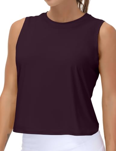 Image of THE GYM PEOPLE Women's Workout Tops in Ice Silk Quick Dry Sleeveless
