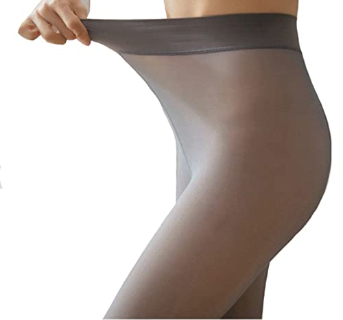 Image of Pnadty Women's High Waisted Velvet Warm Elastic Tights Winter Fleece Lined Thick Leggings Pants