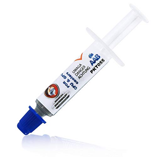 AABCOOLING Thermal Grease 3 - 1g - Bardzo Wydajna Pasta Termoprzewodząca, do Procesora CPU, Karty Graficznej GPU, Konsola, Laptop-ów, Doskonale odprowadza ciepło na Radiator-Chłodzenie. Łatwa w nakładaniu, Doskonała Przewodność Termiczna do 8.5W/mK