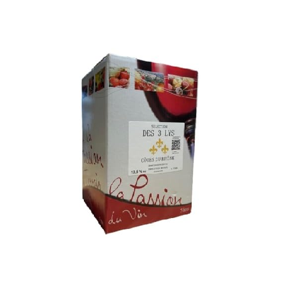 Côtes du Rhône 13,5% - Domaine des 3 lys - BIB 5 litres.