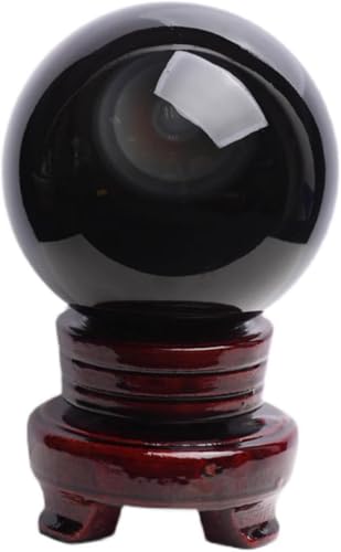 Boule en cristal d'obsidienne arc-en-ciel 8cm, pierre fine de collection