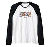 spooky babe halloween fantasma zucca fiori maglia con maniche raglan