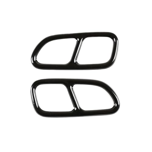 Cubierta de silenciador de escape W117 CLA 2013-2016 garganta trasera negra
