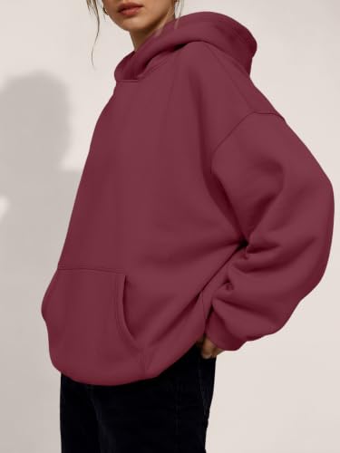 Image of Trendy Queen Women Oversized Hoodies Fall Outfits | Gentle Skin Feel, Aesthetic Drop Shoulder, Large Kangaroo Pocket, Seamless Daily Outfit Match