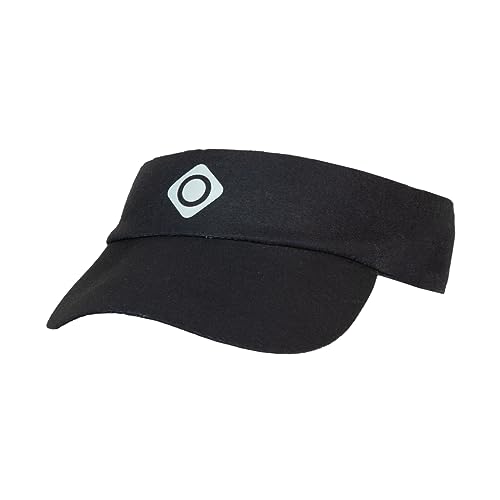 Izas - Visera Deportiva Unisex - Visera Plegable Ultraligera y Sin Costuras - Transpirable e Impermeable - Factor de Protección UPF 50+ - Samper Negro - Talla Única