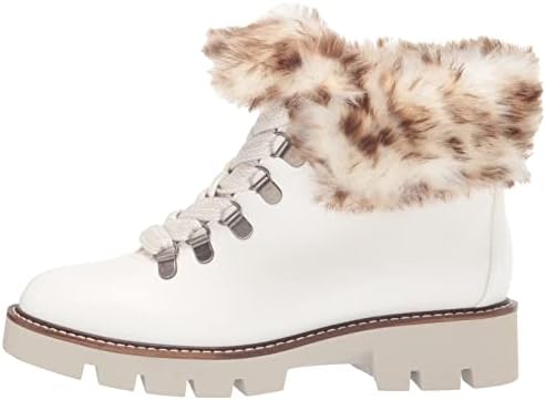 WHITE MOUNTAIN Shoes Women's Glamorous Lace-up Boot, White/Smooth, 6.5 M | Image 7