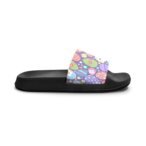Image of Boy & Girls Slide Sandals Kids Shower Shoes Non Slip Summer Slippers Beach Sandals