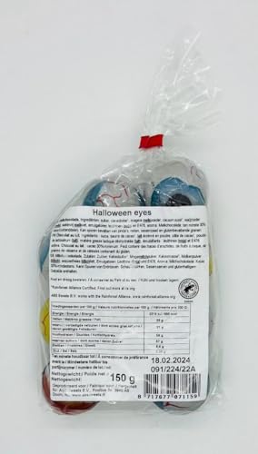 OYOY 150g Beutel Halloween XL Augen aus Milchschokolade für Kinder im Haushalt