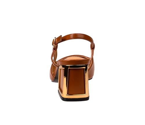 Ninety Union Blake Metallic Trim Block Heel Slingback4