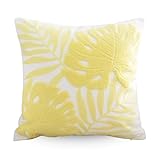 Hodeco Fundas de almohada bordadas de 18 x 18 pulgadas, funda de cojín