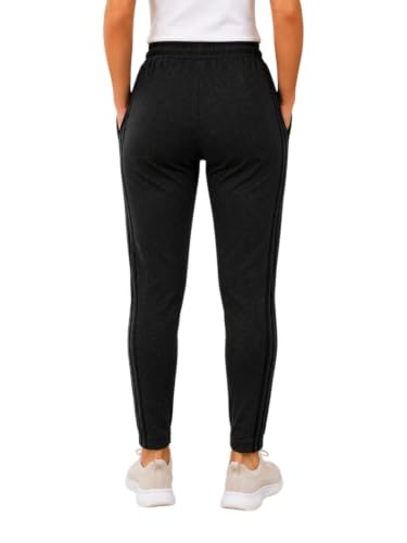 Image of Track Pants for Women with 2 Pockets | 1 Zip Pocket & 1 Open Pocket | Regular Fit Sports Lower for Women's | Gym Running Jogging Workout Casual Wear Track Pant