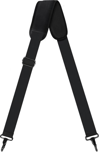 JOCYRN 72 inch Shoulder Strap, Universal Replacement Laptop Shoulder Strap with Adjustable Buckles and Metal Hooks for Briefcase Laptop Messenger Bag Crossbody Bag Luggage/Duffel, Black