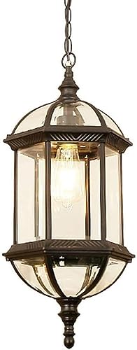 Lámpara de aluminio creativa e impermeable con acabados de cristal retro exterior 2