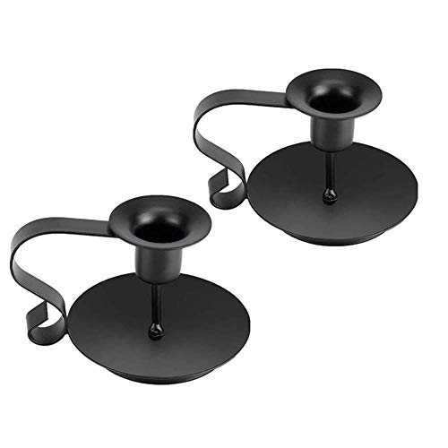 image for Printemps Candlestick Holders Black Candle Holder,Wrought Iron Taper C