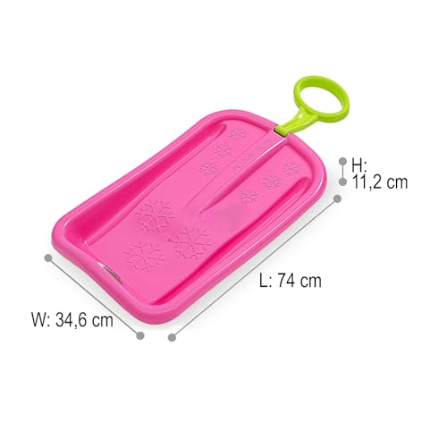 Snow Play Bob Arrow 74cm - Schlagzäher Kunststoff, Haltegriff, Maximalgewicht: 50 kg, aerodynamische Bauweise