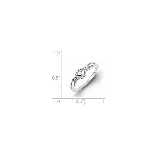 Jewels By Lux Sterling Silver Rhodium Diamond Promise Ring2