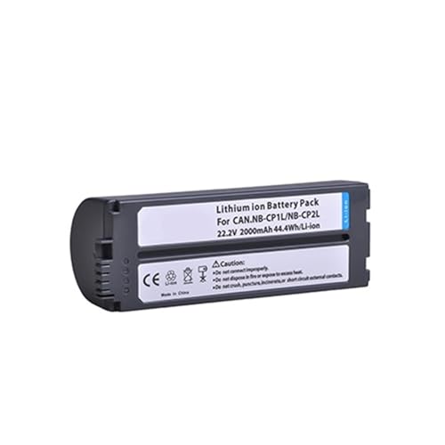 Portable Printer Battery Compatible for Canon NB-CP1L CP2L SELPHY CP100 CP200 CP300 CP400 CP510 CP1500(1pcs)