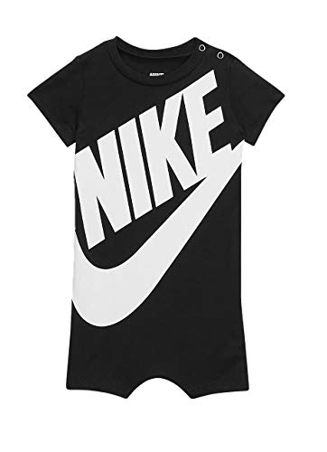 Nike Baby Boy Infant Shortall (Obsidian(5ND369-B8W)/White, 6 Months)