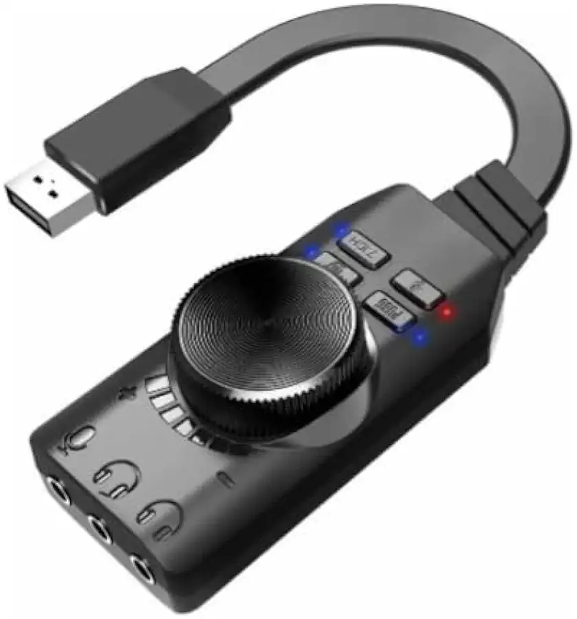 Placa De Som Interface Áudio Usb Live C/Volume Pc Celular