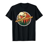 Vintage Albany, Oregon Mountain Hiking Souvenir Print T-Shirt