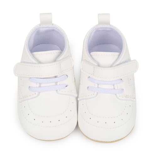Image of Baby Boys Girls Sneakers Toddler Non-Slip Soft Rubber Sole First Walking Shoes Infant Newborn Crib Dress Shoes
