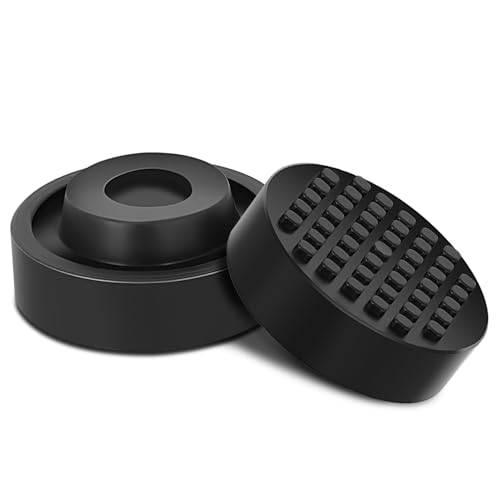 Auto Dynasty 2pcs Floor Jack Rubber Pad Universal Jack Pad Adapter Pinch Weld Side Frame Rail Protector Pads for Floor Jack, Trolley Jack, Vehicle Lift and Axle Stand, 2.48