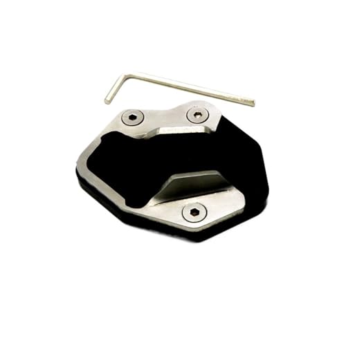 Plaque support pour Tiger 800 évitant la chute de la moto avec béquille