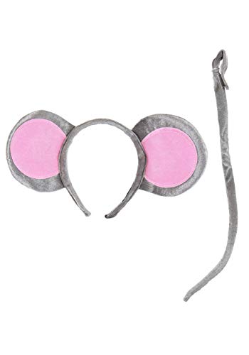 Elope EL425435 Mouse Ears Headband And Tail Plush Costume Accessory Kit Standard thumb #3
