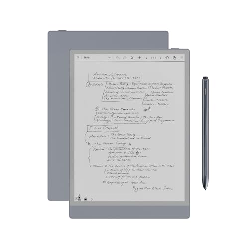 Huion Ink EB1011 E Ink Tablet 10.3' Digital Notebook with Dual Front Light Full- Laminated Anti-Glare Glass Battery-Free Pen 8192 Pressure Handwritten-to-Text for Reading, Writing & Note-Taking