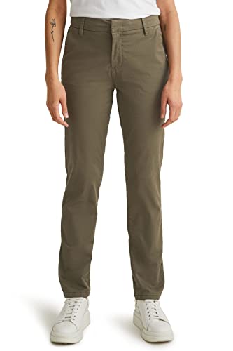 C&A Damen Chino Hosen Casual Mid Rise/Mid Waist Stretch|Baumwolle grün 48...