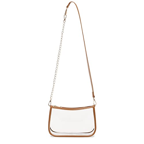 Image of Clear Purse Stadium Approved Bag Transparent Beach Handbag