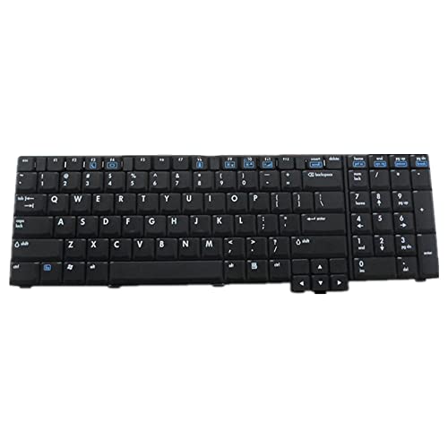 Clavier HP Compaq CQ 8710w noir portable de rechange en disposition US QWERTY