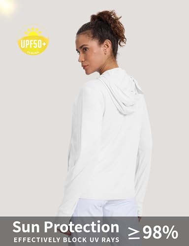 Women's Sun Protection Jacket Zip up Hoodie Lightweight Long Sleeve UV Cover Up Hiking Shirt UPF 50+ – Image 4
