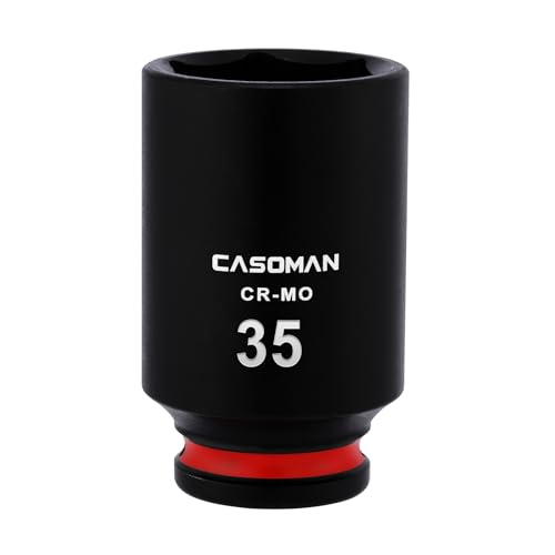 CASOMAN 1/2 Drive x 35mm Deep Impact Socket 6-Point Metric CR-MO