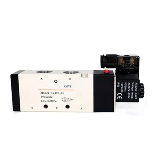 Válvula solenoide de 5/2 vías 4V420-15 terminal grommet serie 4V400 de 24V AC 2