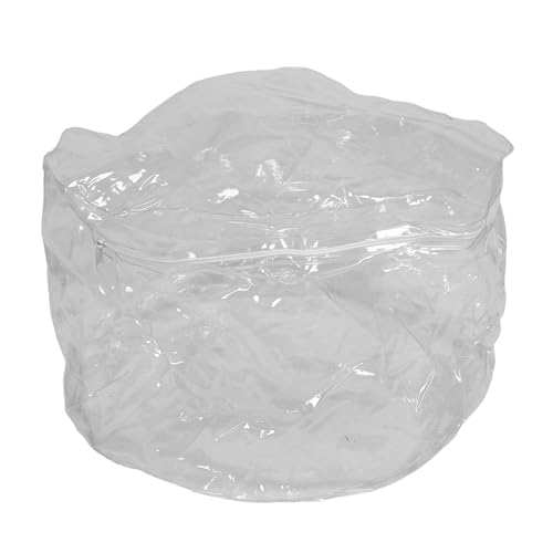 Funda para sofá puff infantil transparente LIFKOME de 55x30 cm con cremallera 2