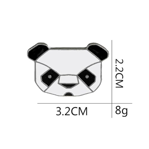Image of Panda Brooch Artist Shiny Jewelry Art Student Graduation Souvenir Brooch Drip Oil Painted Enamel Pin Suitable for Hat Jacket Canvas Bag