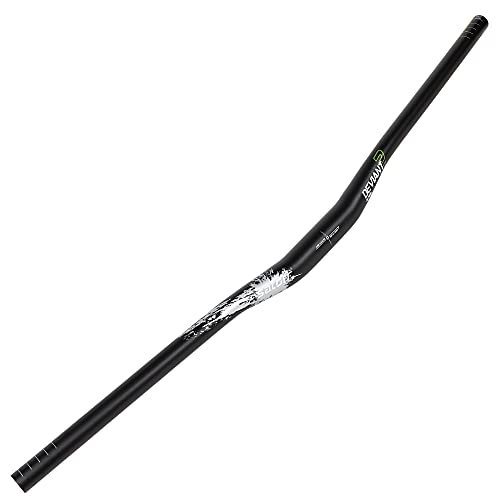 Satori DEVIANT Flat Riser Handlebar for MTB Mountain Bike Downhill & Enduro Bicycle AL7050 Aluminum Alloy 7 Degree Sweep 31.8mm Clamp - Rise 20mm - Width 800mm
