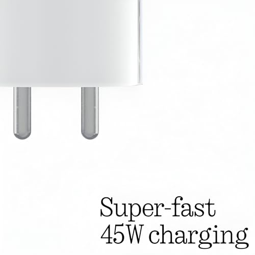 Image of Nothing 45W Pps Fast Charger Adapter with 1M Type C Cable for Nothing Phone 3A /3A Pro /2 /2A /2A Plus /2A Special Edition /1 /CMF Phone 1 & Other 45 Watt Pd USB C Supporting(Up to 50w) Devices Type-C Port