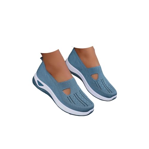 Zapatillas Ortopedicas Mujer, Zapatos Ortopédicos con Malla para Caminar Verano Zapatillas Comodos Ligeros sin Cordones Deporte Sandalias Palas Plataforma Transpirables Antideslizantes Deportivas 2026