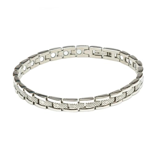 MAGNEHEALTH Thin Stainless Steel Magnetic Bracelet (8.5")