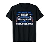 Lustiger Kegelsport Spruch Holz Holz Holz für Sportkegler T-Shirt
