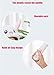 CNHNGTS Funny Plush Bunny Moving/Jumping Rabbit Cute Unisex Animal Ear Flap Hat with Paws for Women Girls, White, One Size